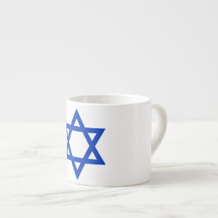 Xícara De Espresso Bandeira de Israel