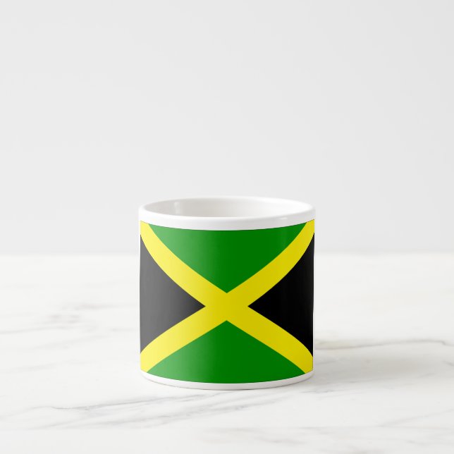 Xícara De Espresso Bandeira de Jamaica (Frente)