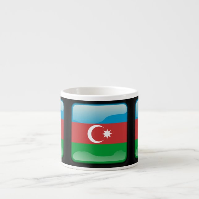Xícara De Espresso Bandeira do Azerbaijão (Frente)
