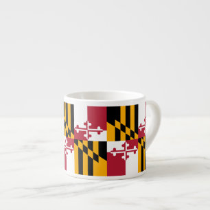 Xícara De Espresso Bandeira do Estado de Maryland Festivo