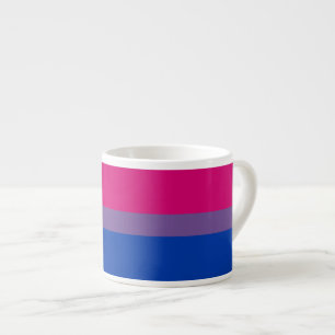 Xícara De Espresso Bandeira do Orgulho Bissexual
