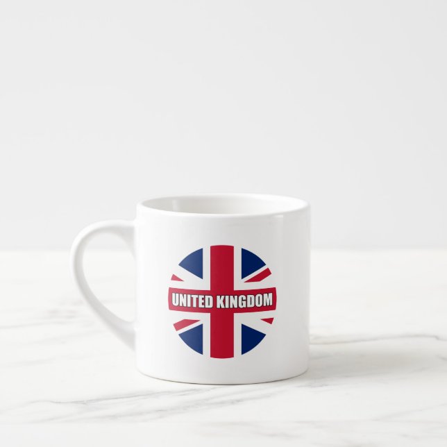 Xícara De Espresso Bandeira do Reino Unido (Esquerda)