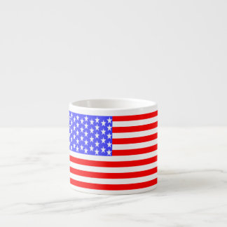 Xícara De Espresso Bandeira dos EUA Totalmente Impressa