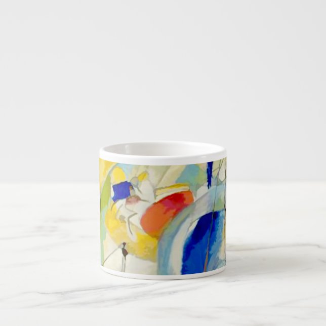 Xícara De Espresso Batalha Naval Kandinsky 1913 (Frente)