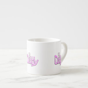 Xícara De Espresso Bebê Rosa Papai