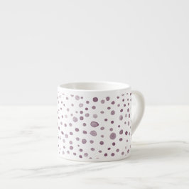 Xícara De Espresso Beet Confetti Watercolor Dots Espresso Mug