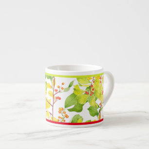 Xícara De Espresso Berries do outono em uma Mug Espresso