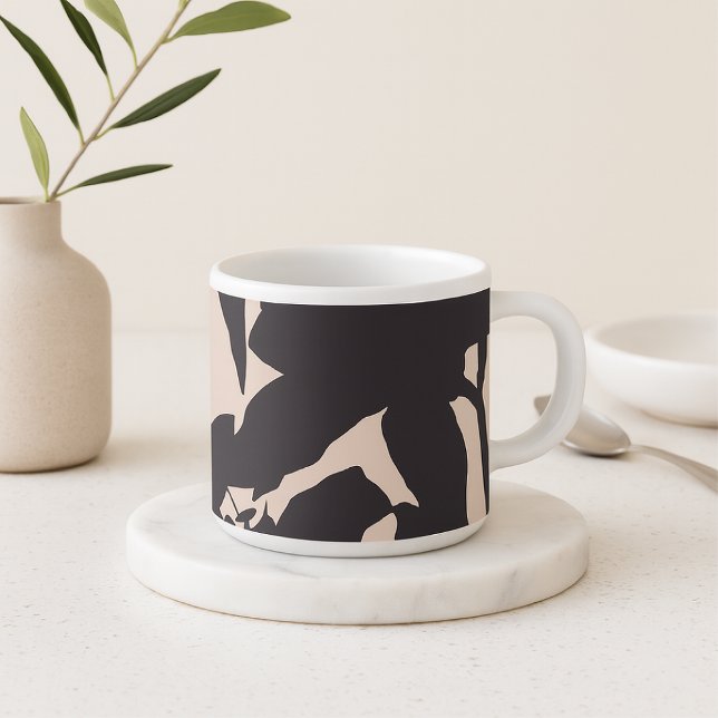 Xícara De Espresso Black Lily Silhouette (Criador carregado)
