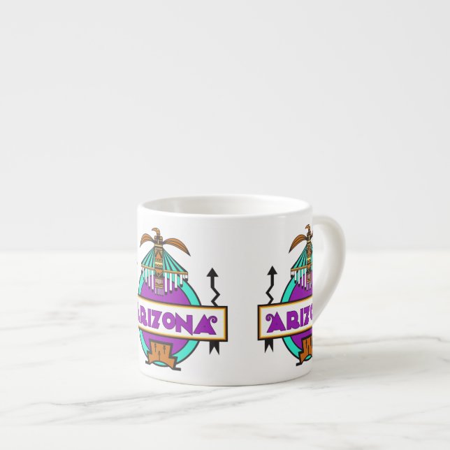 Xícara De Espresso Blindagem do Thunderbird da arizona (Frente Esquerda)