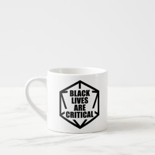 Xícara De Espresso BLM Black Lives são críticas [B&W]
