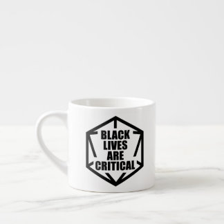 Xícara De Espresso BLM Black Lives são críticas [B&W]