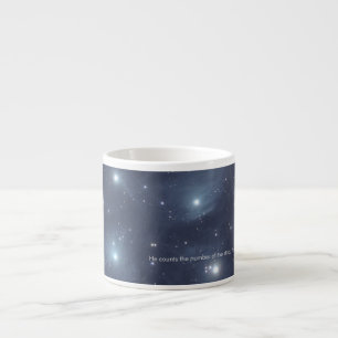 Xícara De Espresso Blue Stars Scripting Mug