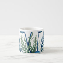 Xícara de espresso Boho Botânico, Caneca de café e