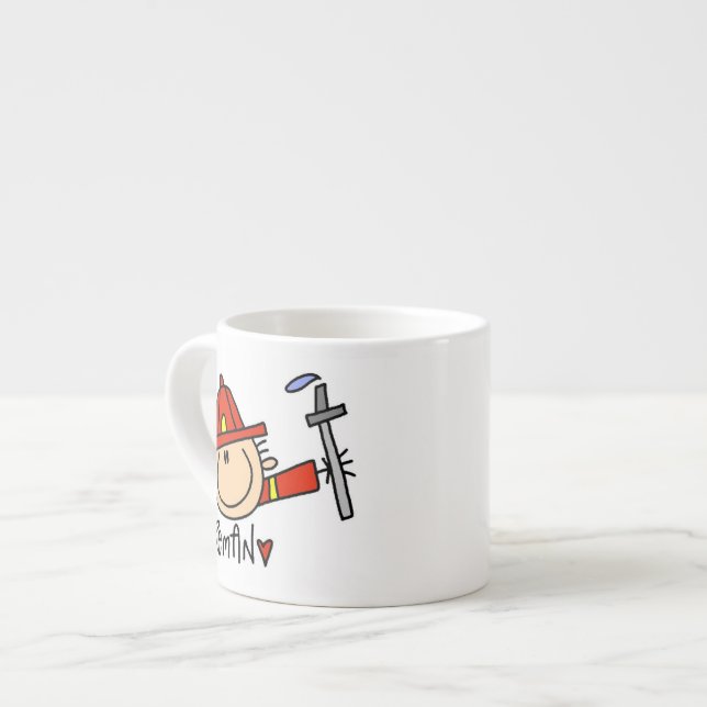 Xícara De Espresso  Bombeiro (Frente Esquerda)