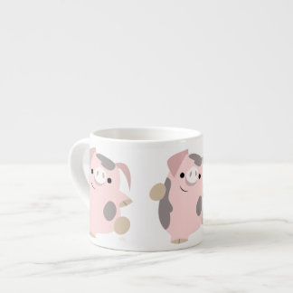 Xícara De Espresso Bonitão Dançando Porco Espresso Mug