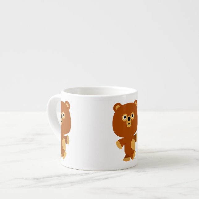 Xícara De Espresso Bonito E Assertivo Urso Espresso Mug (Frente Esquerda)