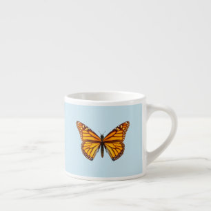 Xícara De Espresso Borboleta Monarca