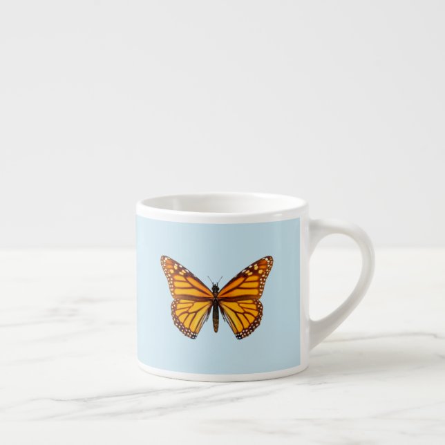 Xícara De Espresso Borboleta Monarca (Direita)