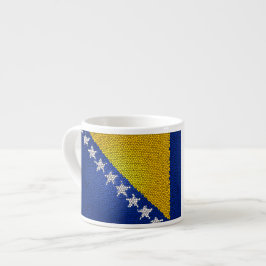 Xícara De Espresso Bosnia and Herzegovina Flag Patriotic Design