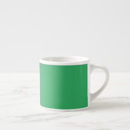 Xícara De Espresso Botão Personalizado Esmeralda Verde