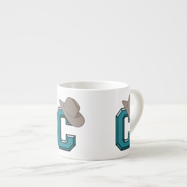 Xícara De Espresso C é para Cowboy (Frente Esquerda)