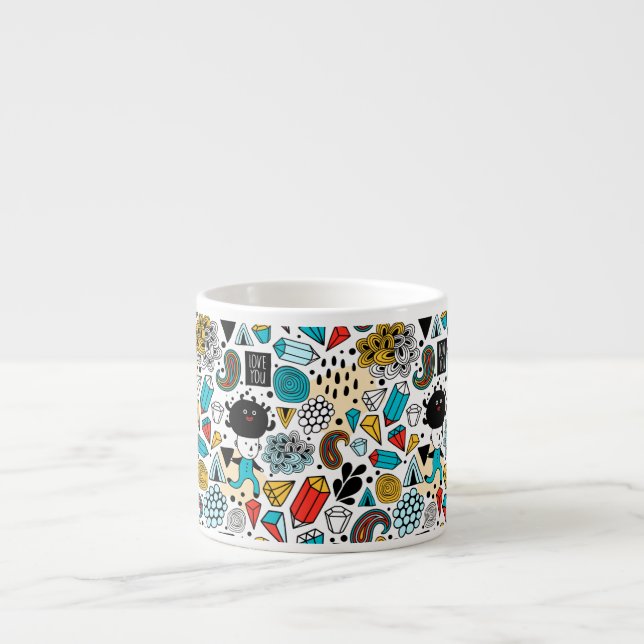 Xícara De Espresso Cabeça louca (Frente)