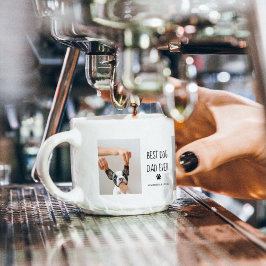 Xícara De Espresso Cachorro do Melhor Pai do Collage Moderno Nunca