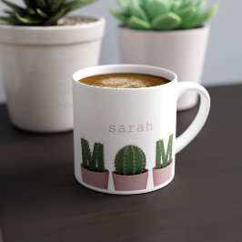 Xícara De Espresso Cactus, Mãe, Planta Pai, Taça Espresso