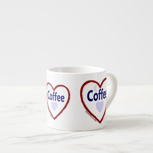 Xícara De Espresso Café De Amor - Espresso Mug (Frente Esquerda)