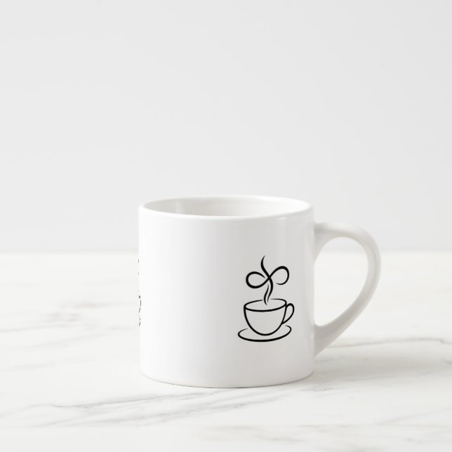 Xícara De Espresso Café de vapor Elegante (Direita)