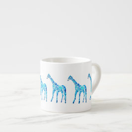 Xícara De Espresso Café do girafa da aguarela/caneca criativos do