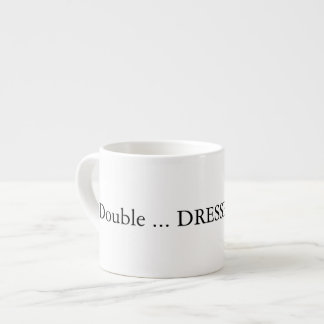 Xícara De Espresso Café dobro do tiro com obrigados da água