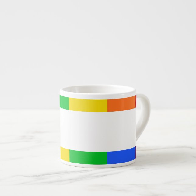 Xícara De Espresso Café Expresso Arco-íris (Frente Esquerda)