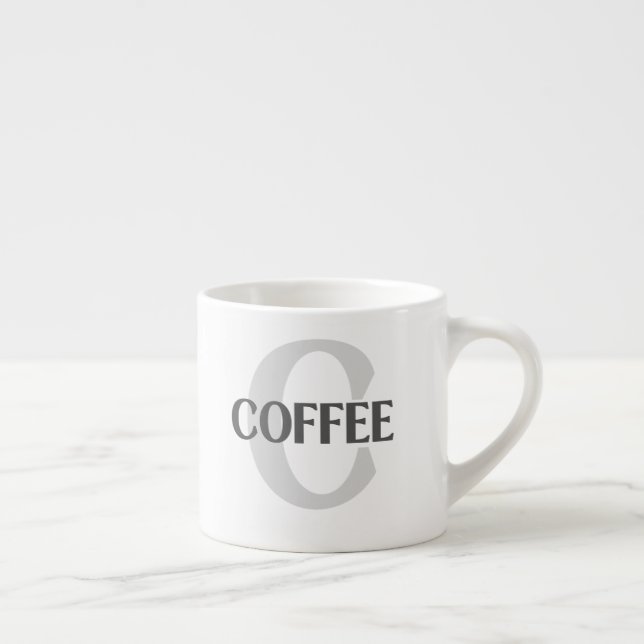 Xícara De Espresso Café Monograma (Direita)