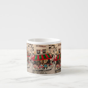 Xícara De Espresso "Café na rua Norvins, Montmarte" Paris