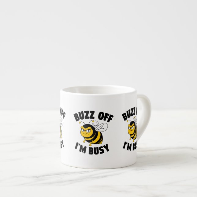 Xícara De Espresso Cai Fora Estou Ocupado (Frente Esquerda)