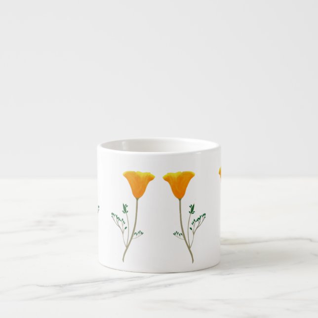 Xícara De Espresso California Poppy Espresso Mug (Frente)