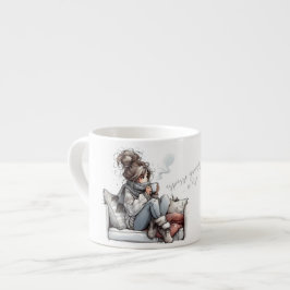 Xícara De Espresso Calma Café Vibes Mug - Relaxe e Desencha
