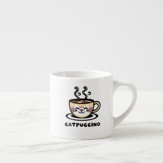 Xícara De Espresso Camisa engraçada do Catpuccino! Linda mistura de g