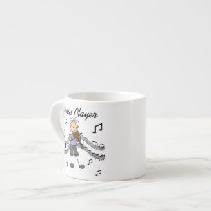 Xícara De Espresso Camisetas e Presentes da Tocadora de Violino Menin