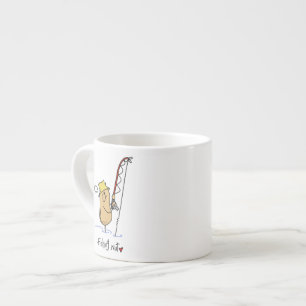 Xícara De Espresso Camisetas e Presentes do Louco por Pesca