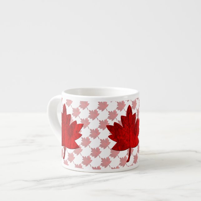 Xícara De Espresso Canada-Maple Leaf por Shirley Taylor (Frente Esquerda)