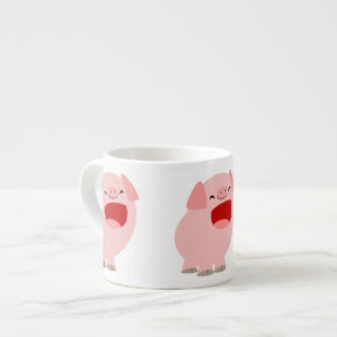 Xícara De Espresso Cantor De Bonita Pig Espresso Mug