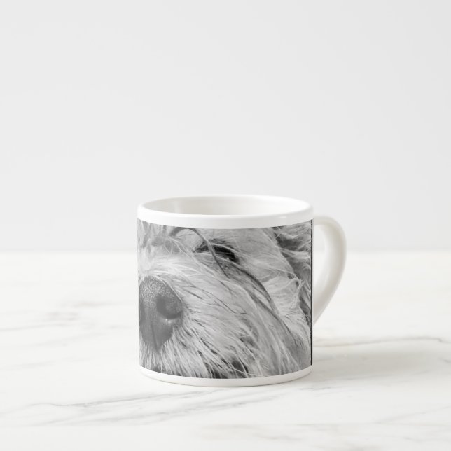 Xícara De Espresso Cão Coton de Tulear (Frente Esquerda)