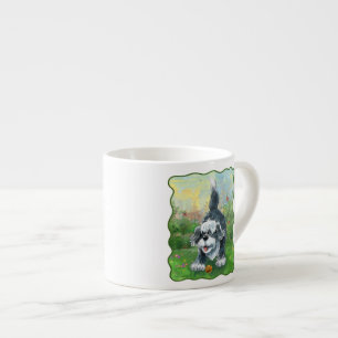 Xícara De Espresso Cão Ovelheiro Desgrenhado
