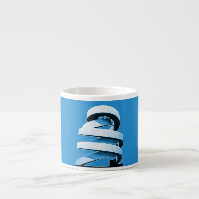 Xícara De Espresso Capela de Fita Azul Espresso Mug (Frente)