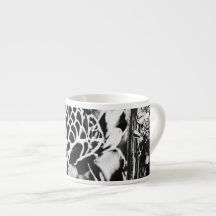 Cappuccino de Morango Preto/Espresso Porcelain Mug