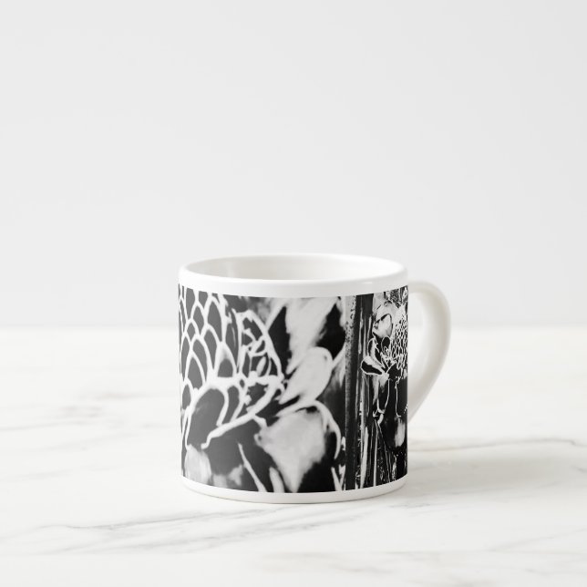 Xícara De Espresso Cappuccino de Morango Preto/Espresso Porcelain Mug (Frente Esquerda)