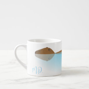 Xícara De Espresso Capybara & Iniciais Espresso Mug