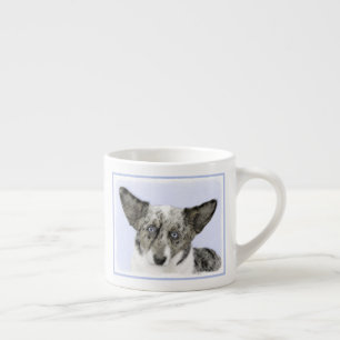 Xícara De Espresso Cardigan Welsh Corgi - Pintura Original para Cacho